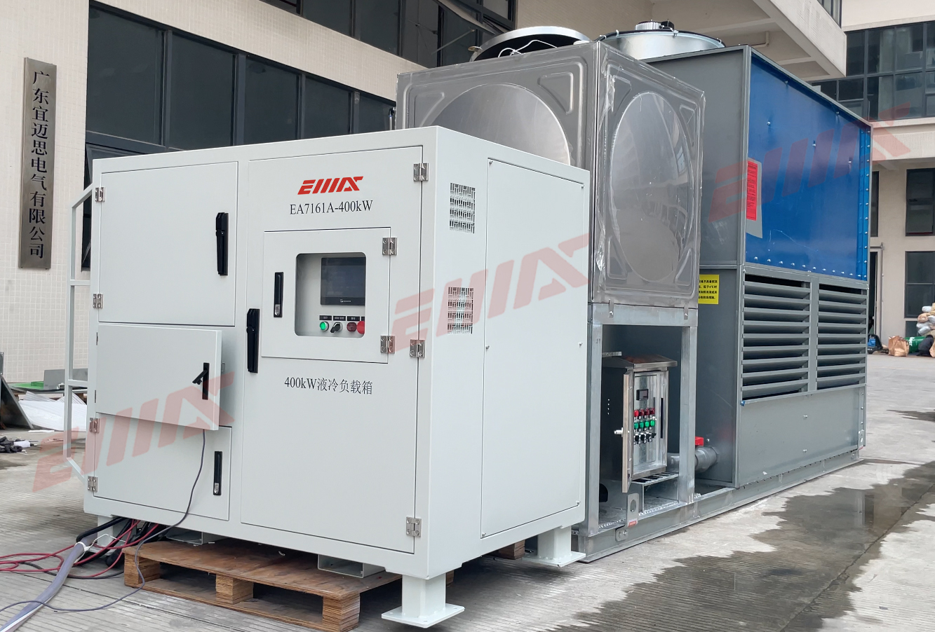 低噪高防护｜宜迈思 400kW 液冷负载箱，电源车测试好帮手